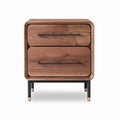 Stolik nocny z drewna orzechowego z dwoma szufladami 50 x 40 x 55cm
